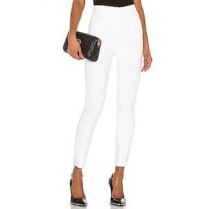 GRLFRND Super High Rise Skinny Ankle Cotton Jeans Karolina in White Sky Size 27